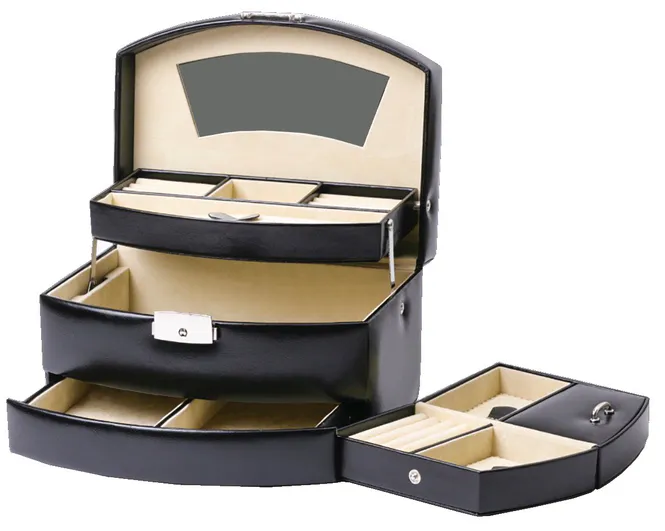 Hovedbilde Luksuriøst sort / beige smykkesrin