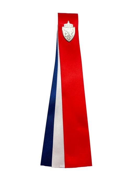 Hovedbilde 17. mai sløyfe med pin 27 cm - Tidløs - Levert i gaveeske